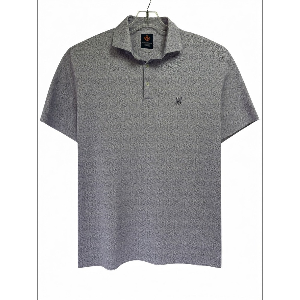 Donald Ross Sport Mens‎ Medium Purple Coral Print Performance Golf Polo  (AA10)